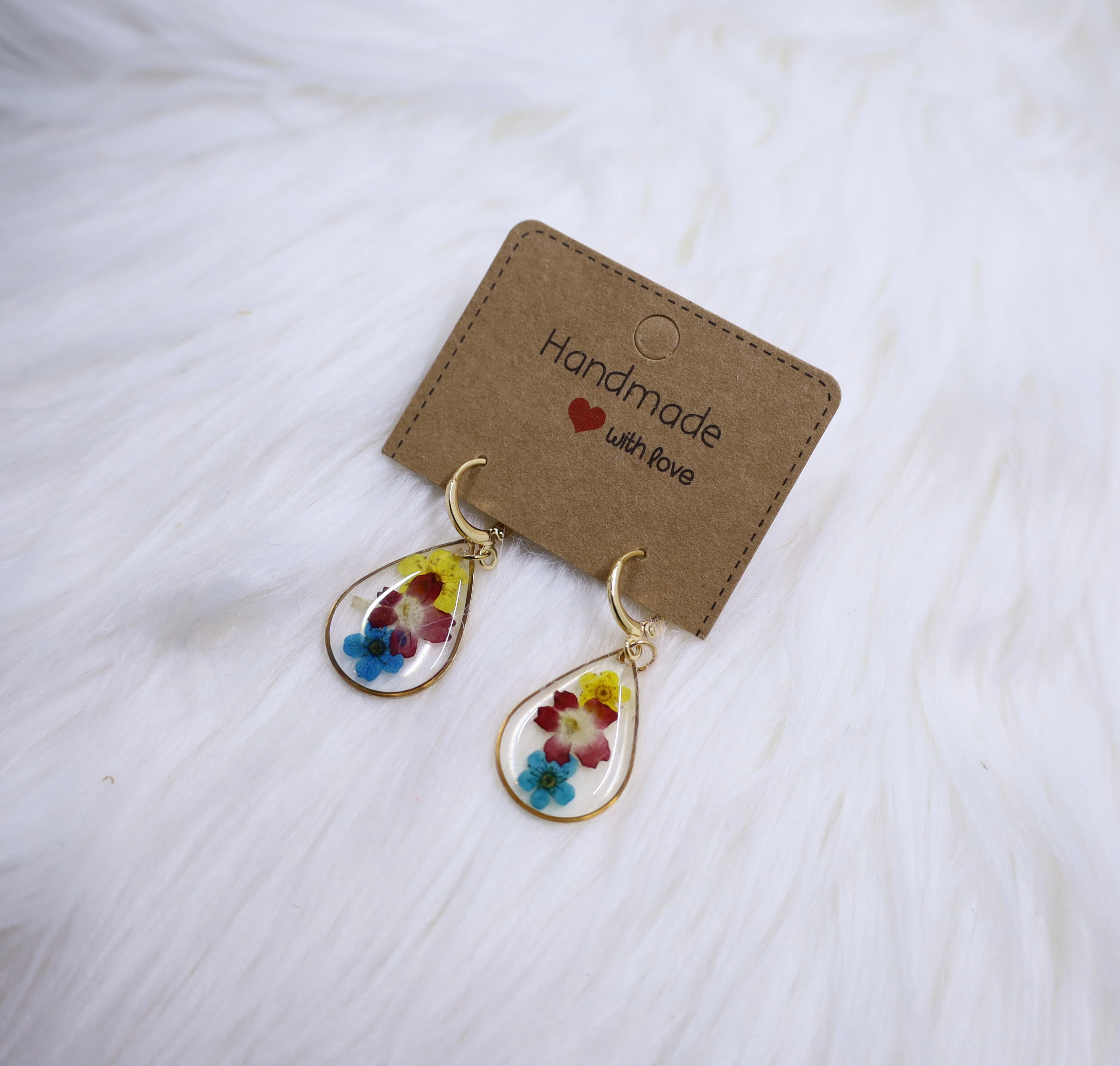 Pressed Flowers Earrings