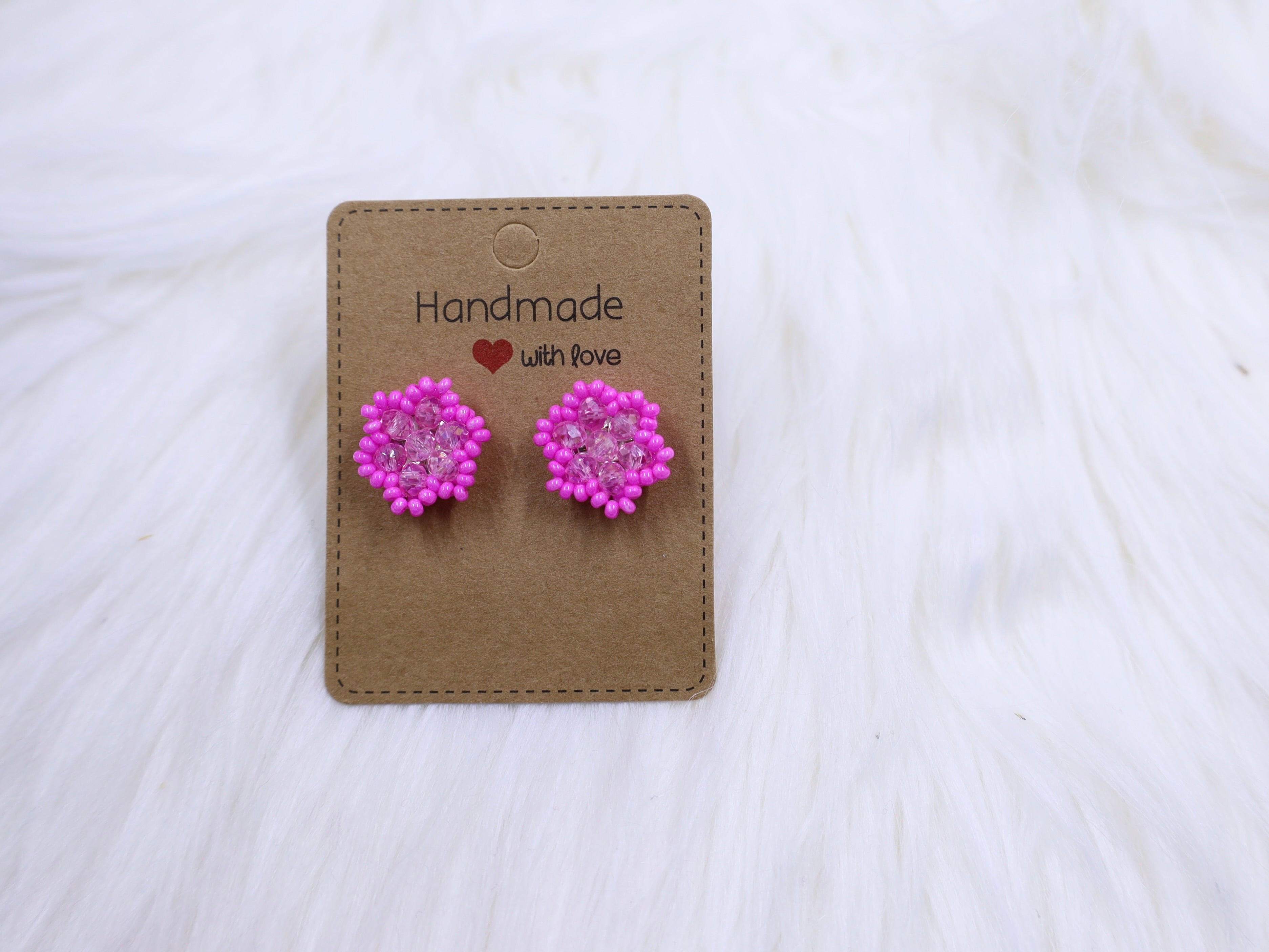 Beaded Flower Earrings