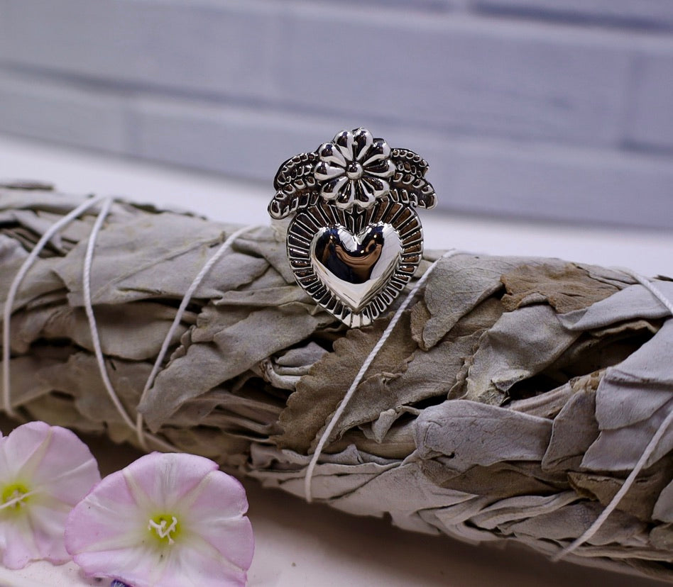 Frida Kahlo Flor Ring