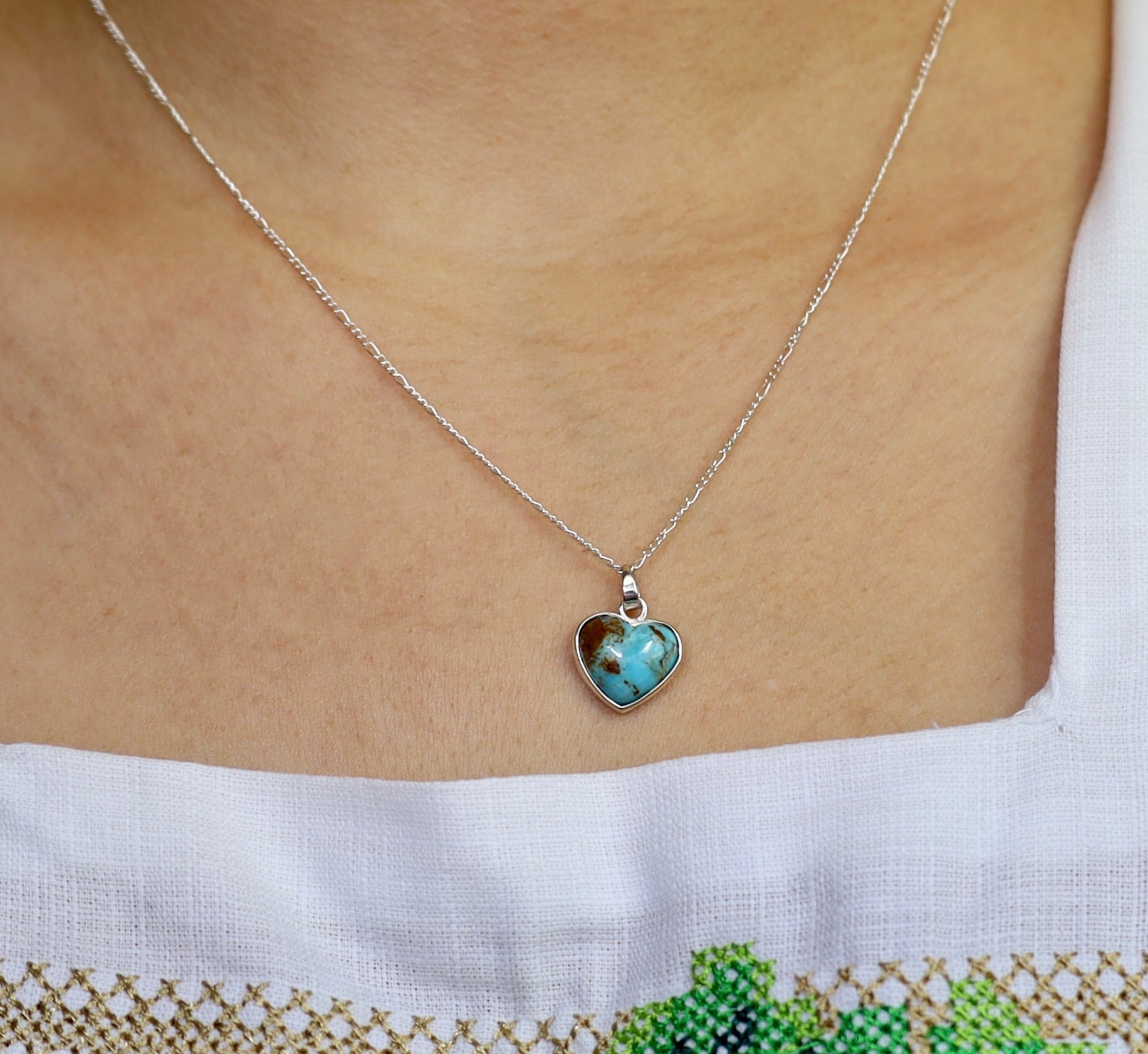 Turquoise Heart Necklace