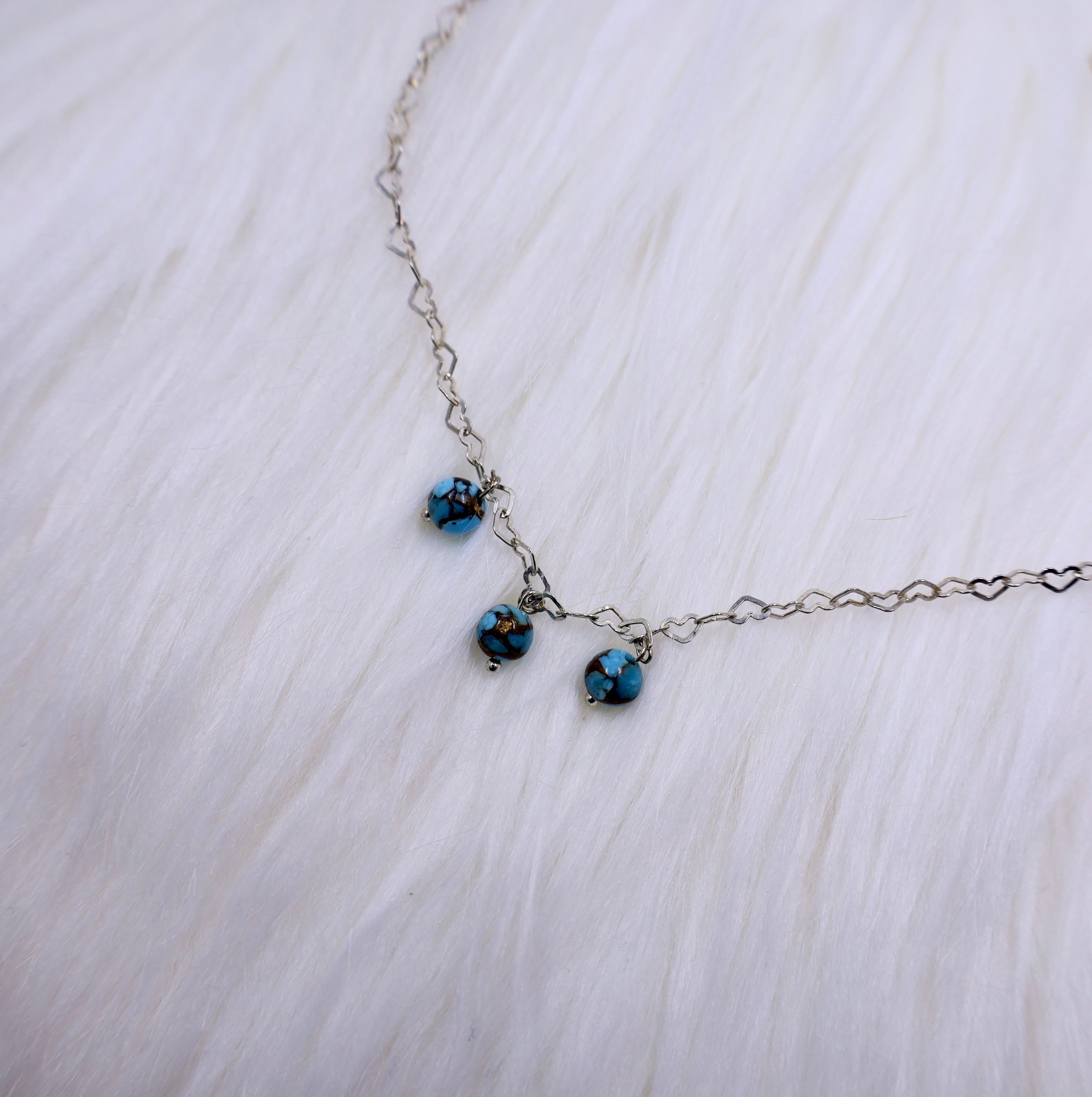 Lizzie Turquoise Heart Necklace