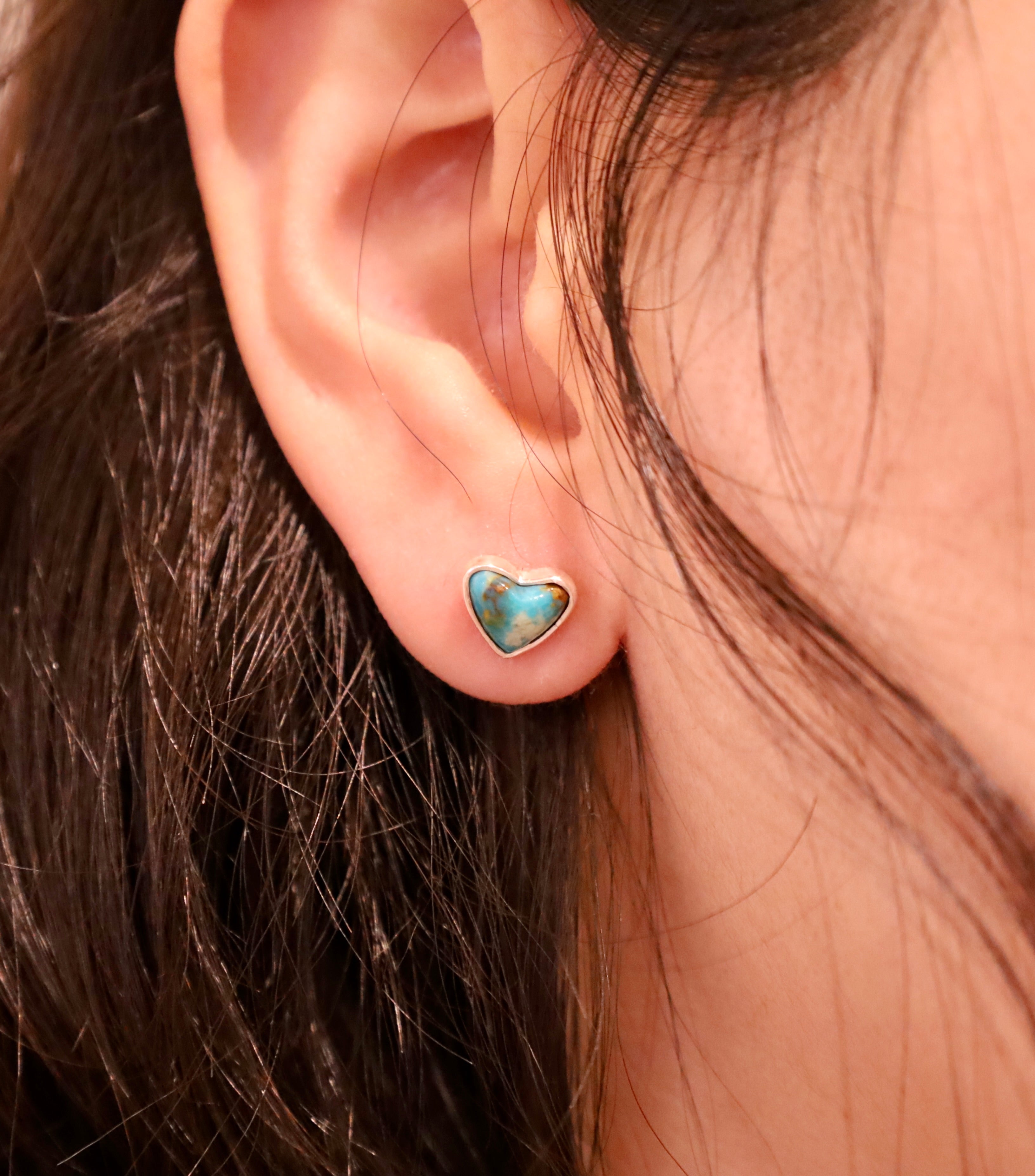 Turquoise Heart Earrings