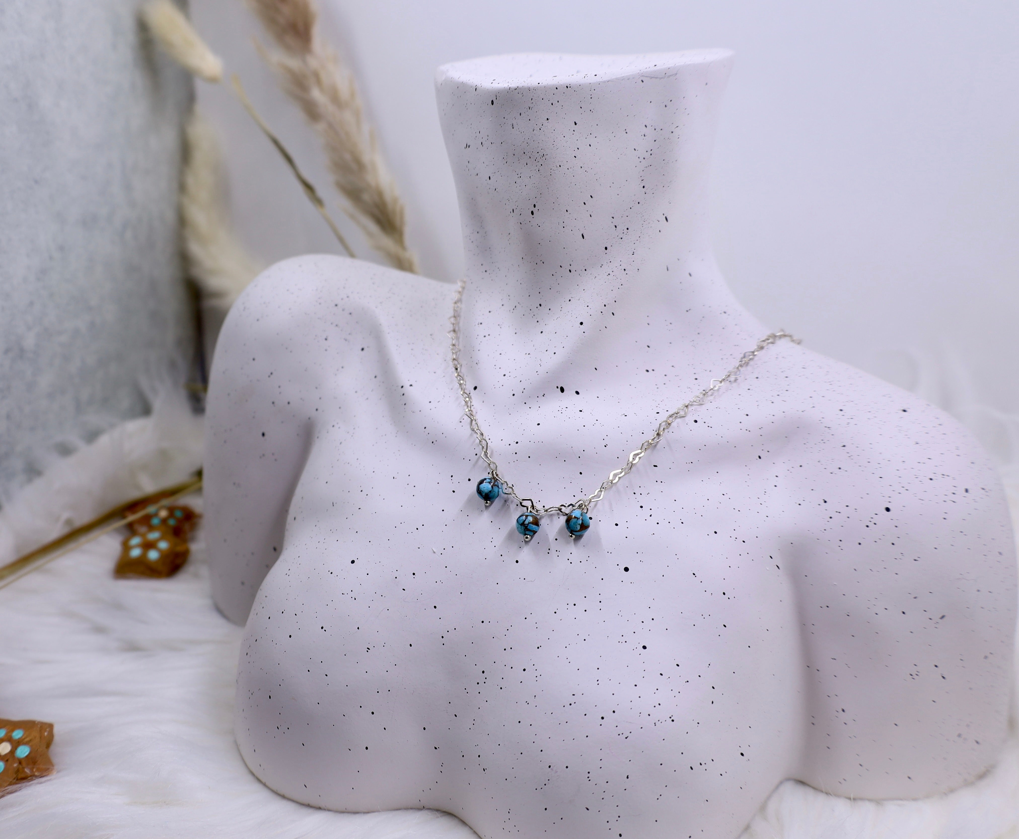 Lizzie Turquoise Heart Necklace