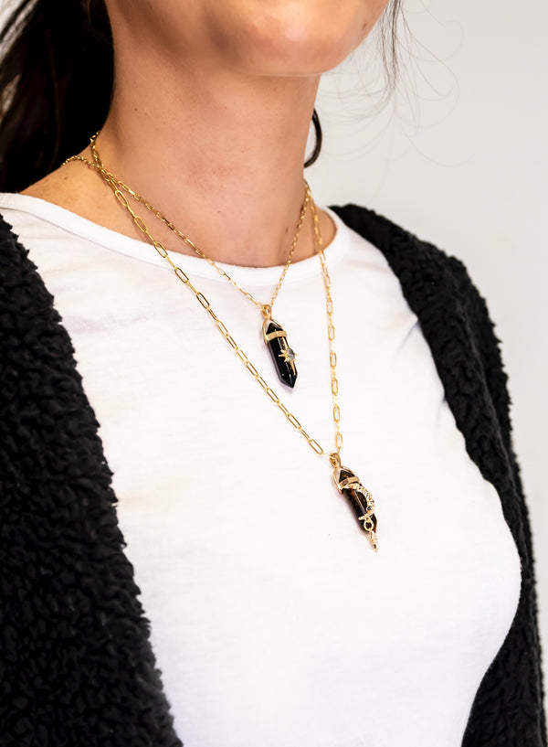 Onyx Star Necklace