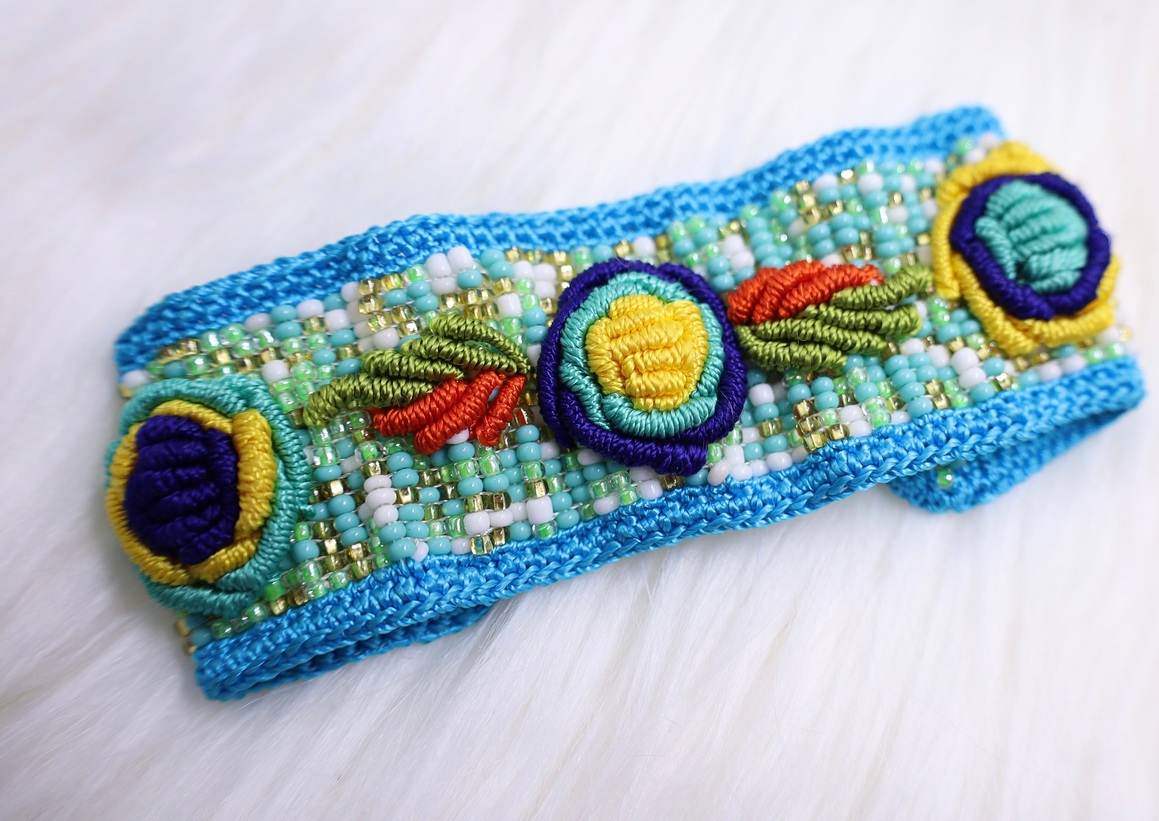 Chaquira Embroidered Bracelet