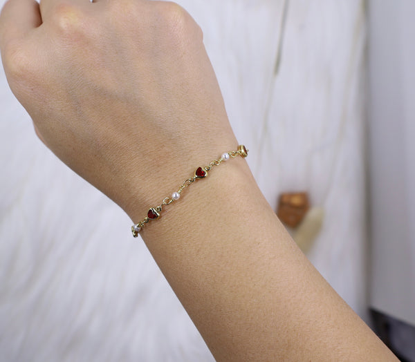 Red Heart Bracelet