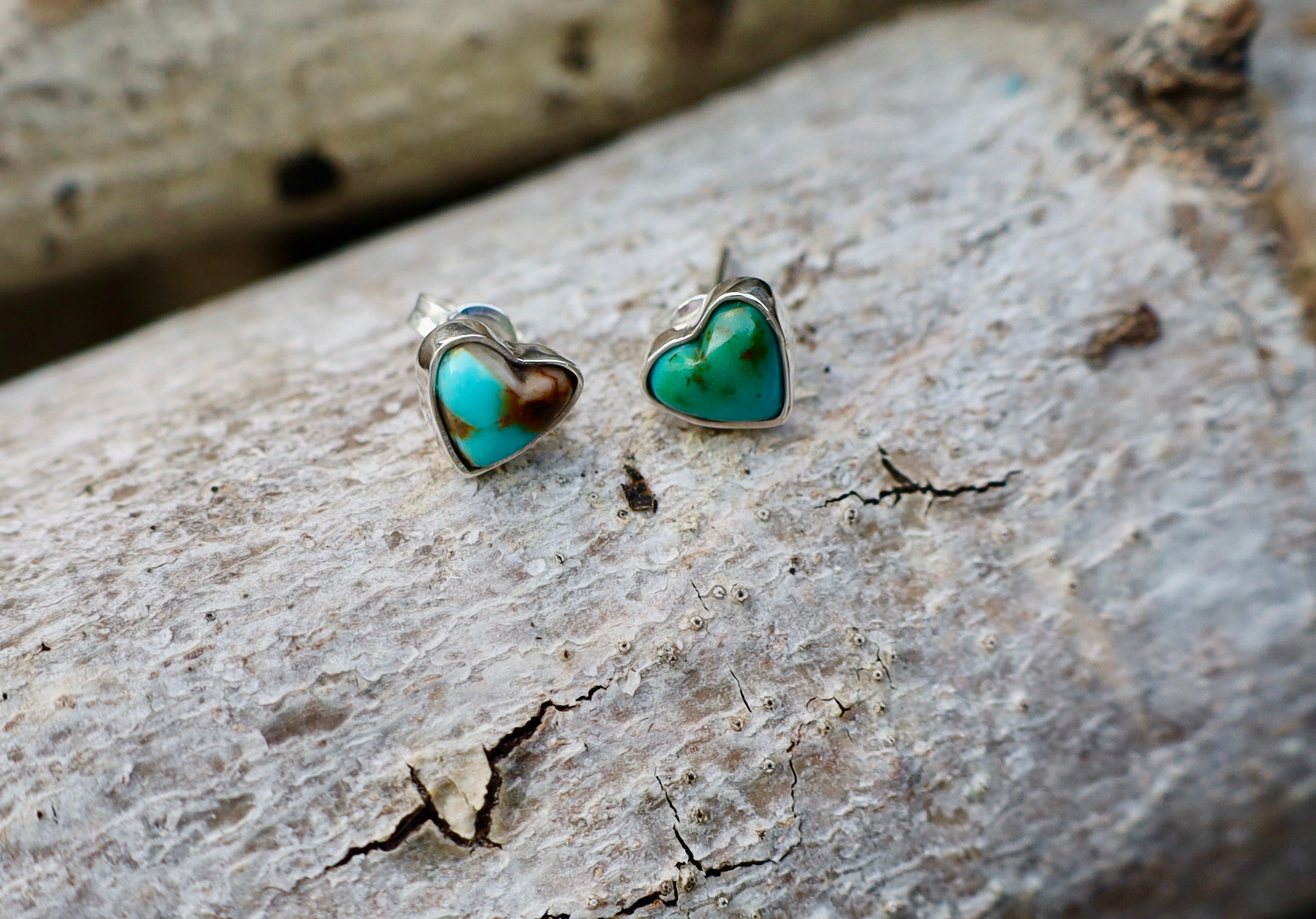 Turquoise Heart Earrings