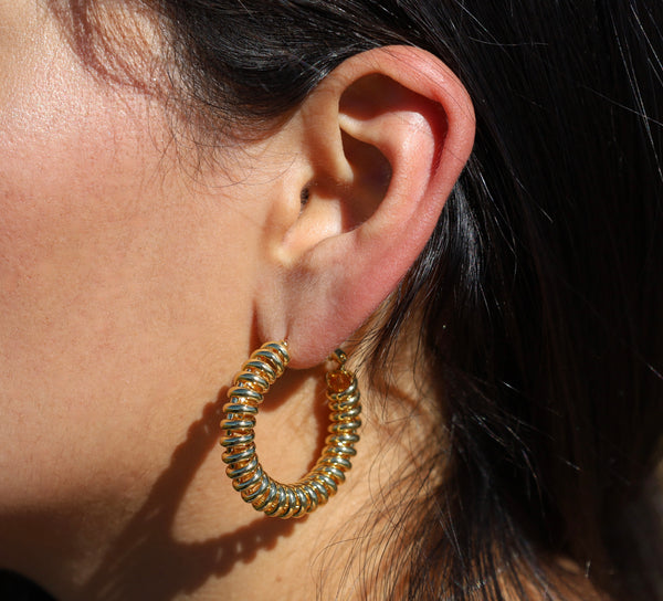 Twisted Hoop Earrings