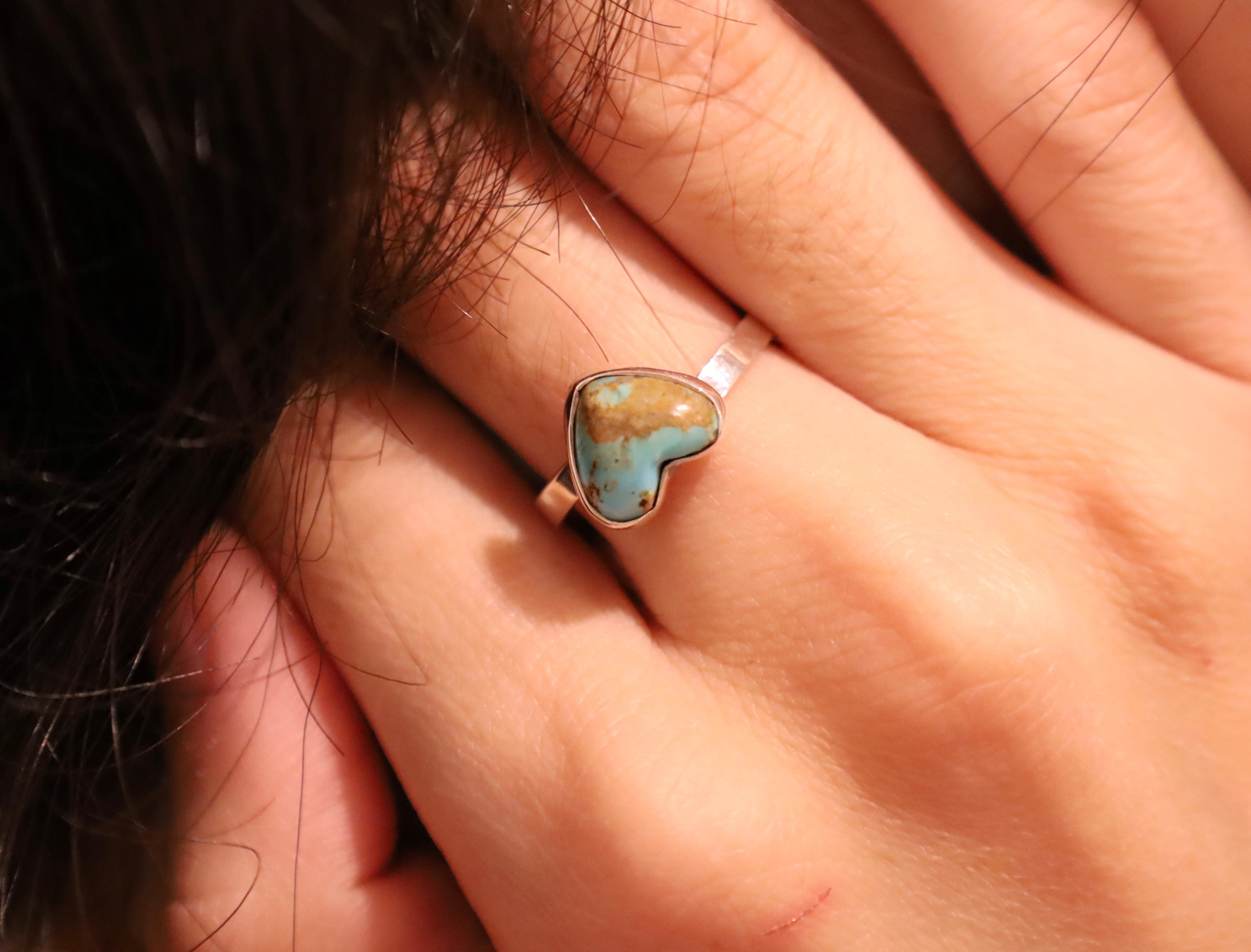 Turquoise Heart Ring