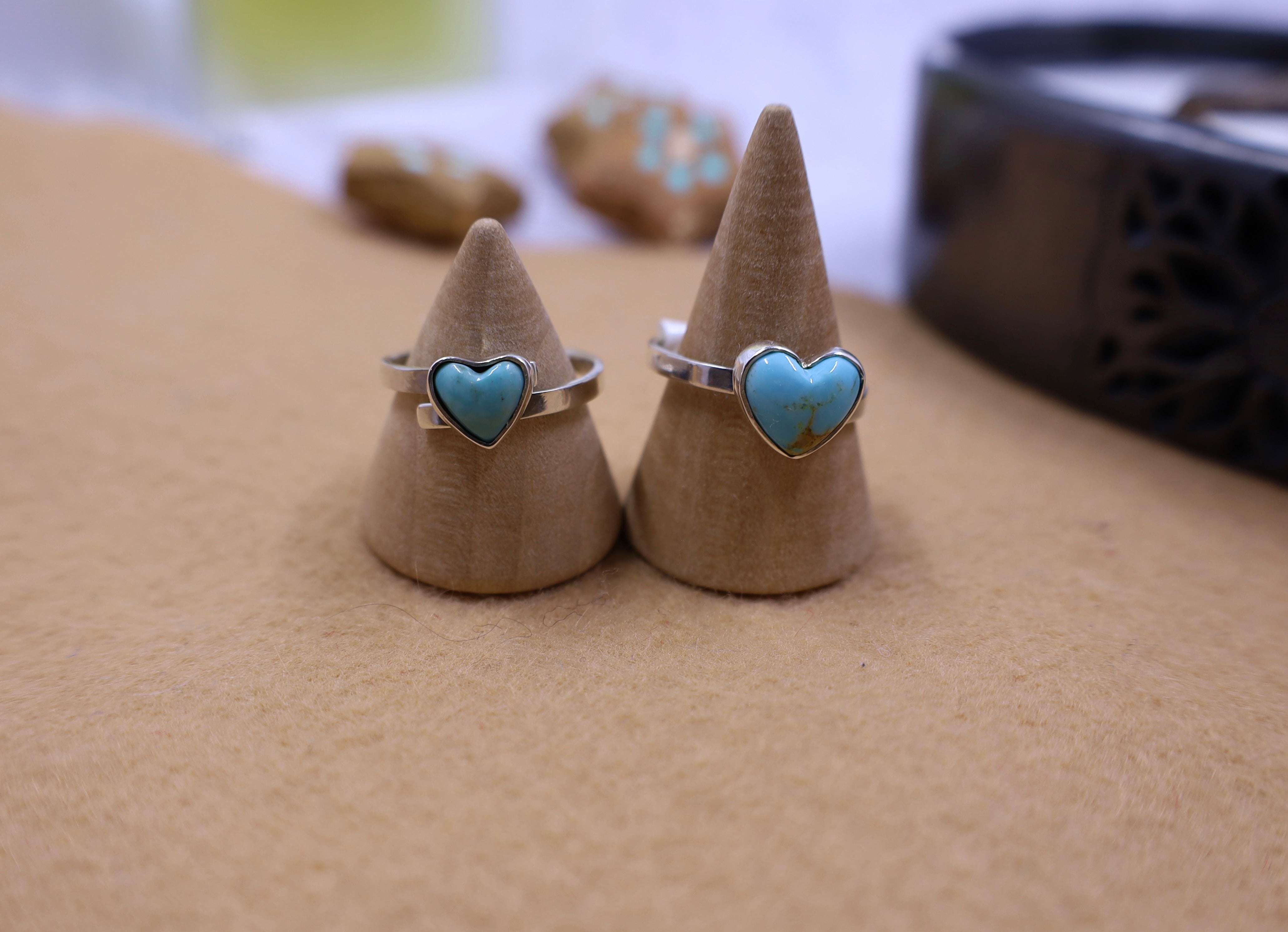 Turquoise Heart Ring