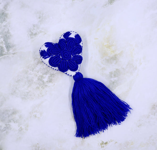 Talavera Heart Tassel