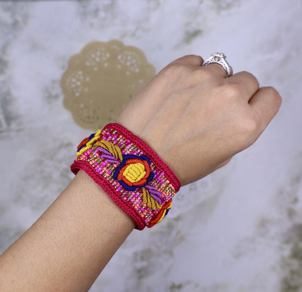 Chaquira Embroidered Bracelet