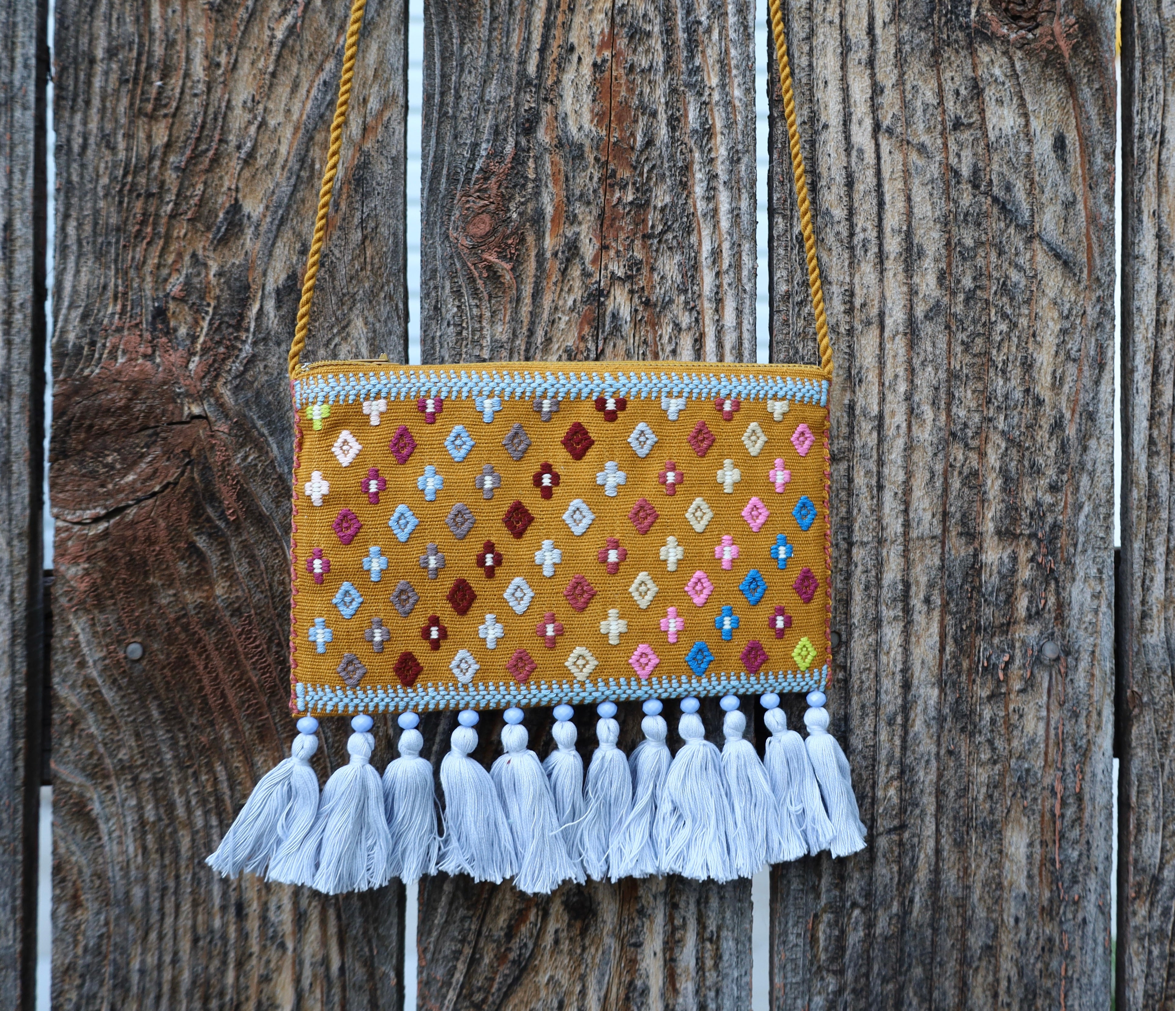 Ximena Crossbody Embroidered Clutch Bag