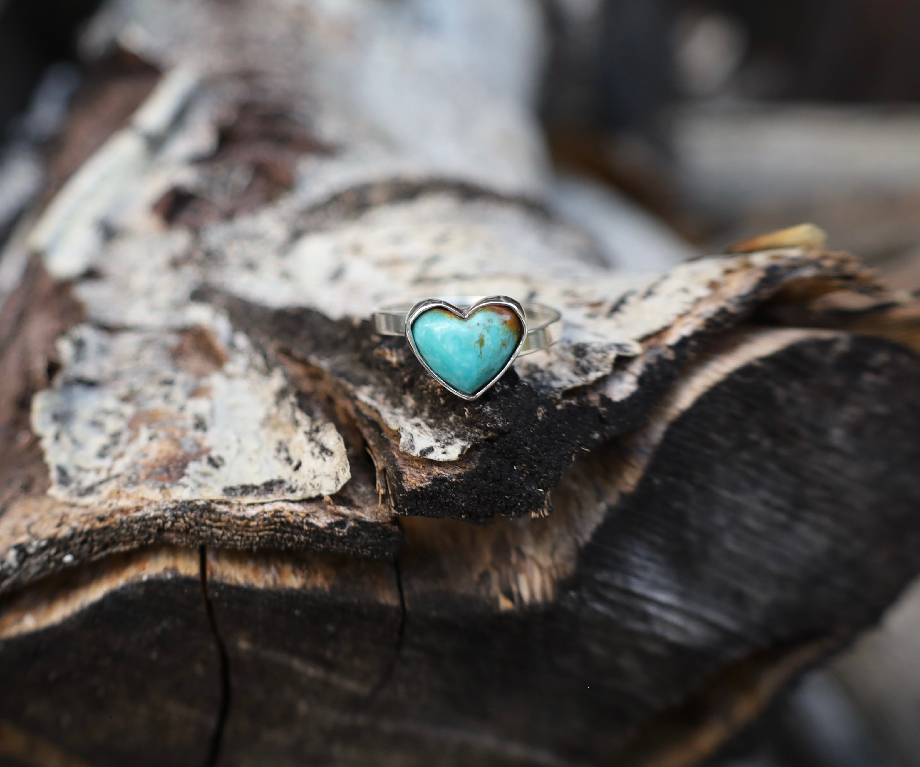 Turquoise Heart Ring