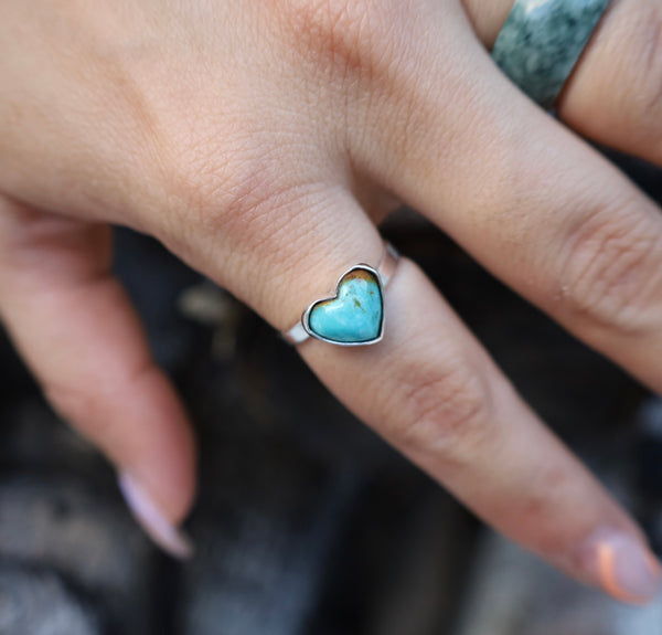 Turquoise Heart Ring